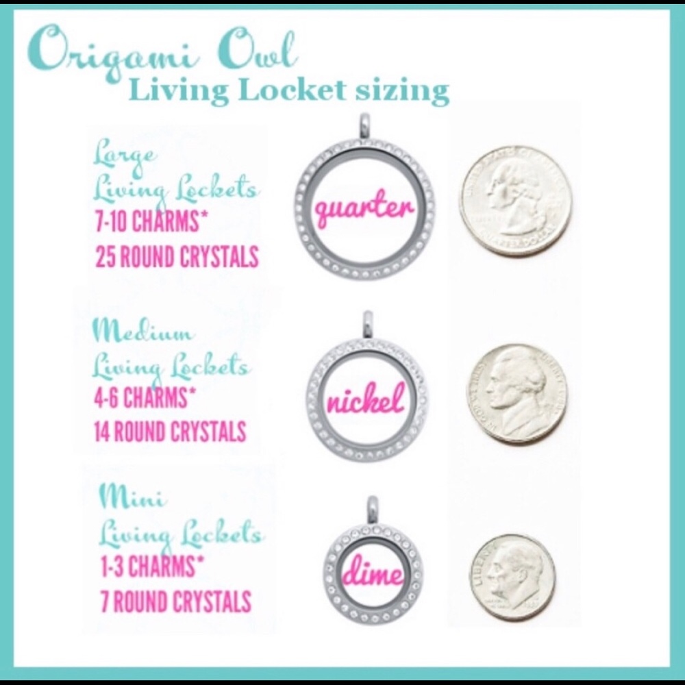 Origami Owl Mini Locket Silver - Picture 4 of 4